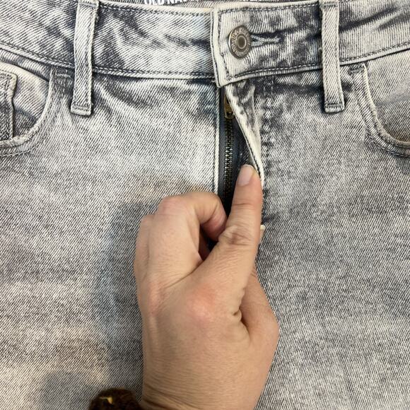 Old Navy Womens Rockstar Super Skinny Jeans Size 4 High Rise Gray Denim Stretch - Picture 5 of 10